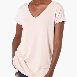 Daily Ritual Women's Supersoft Terry Relaxed-Fit Dolman-Sleeve V-Neck Tunic XXL